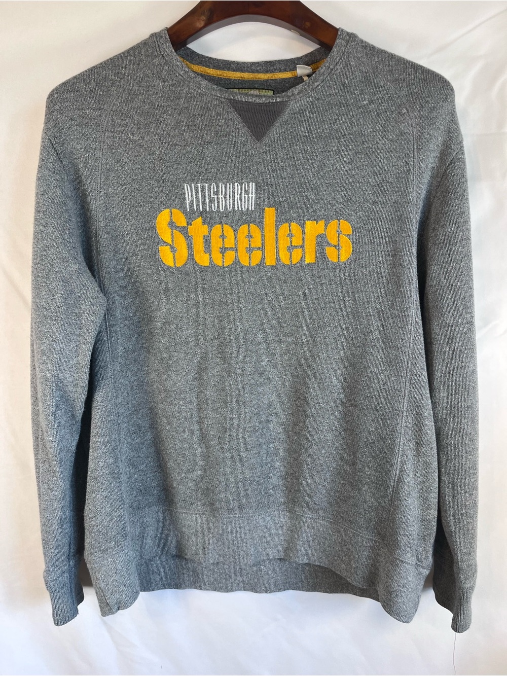 Tommy Bahama Football Grey Pittsburgh Steelers Crewneck: Men’s Large like new!